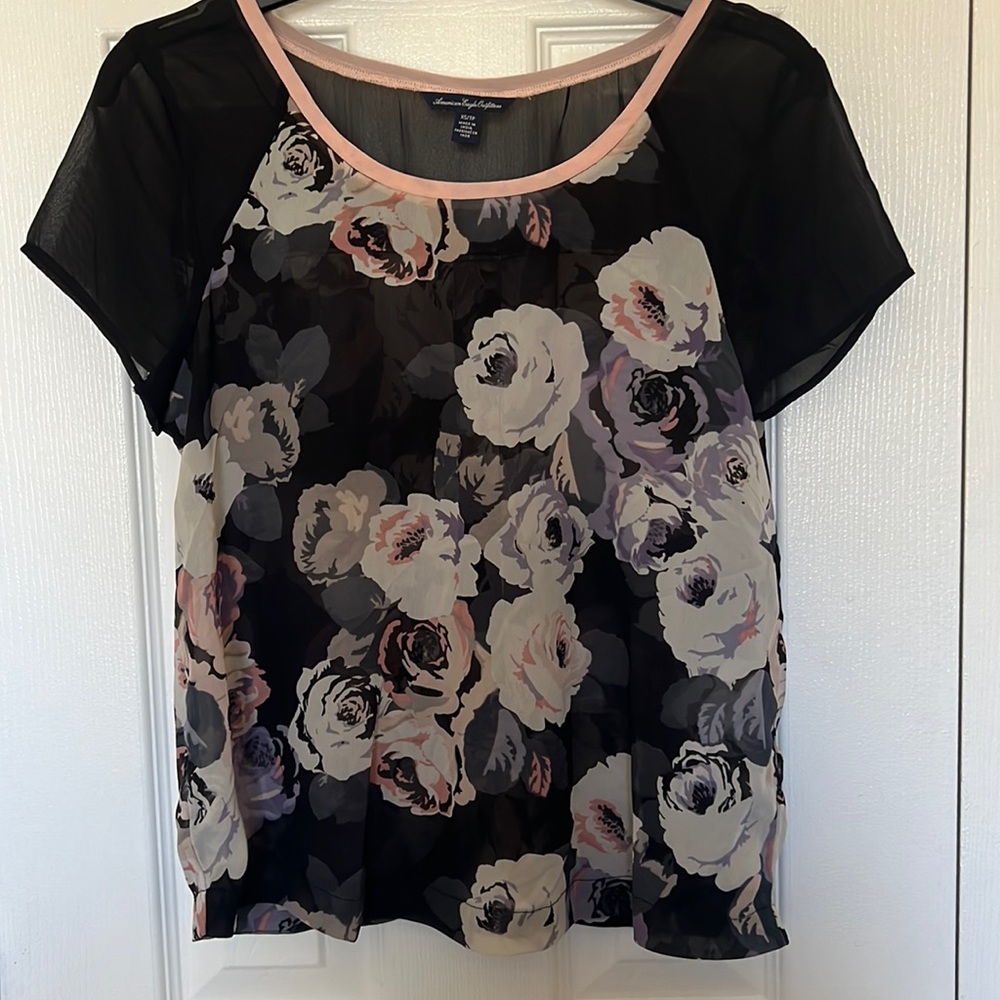 Sheer coral top